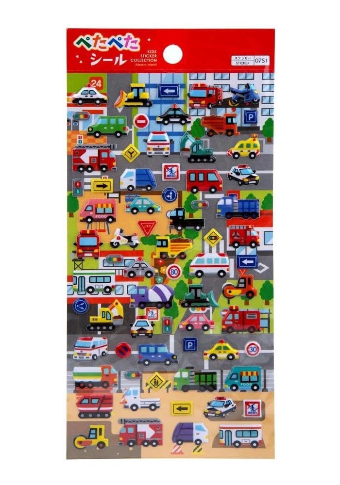 Daiso Multicolor Car Stickers Sheet (1 Sheet)